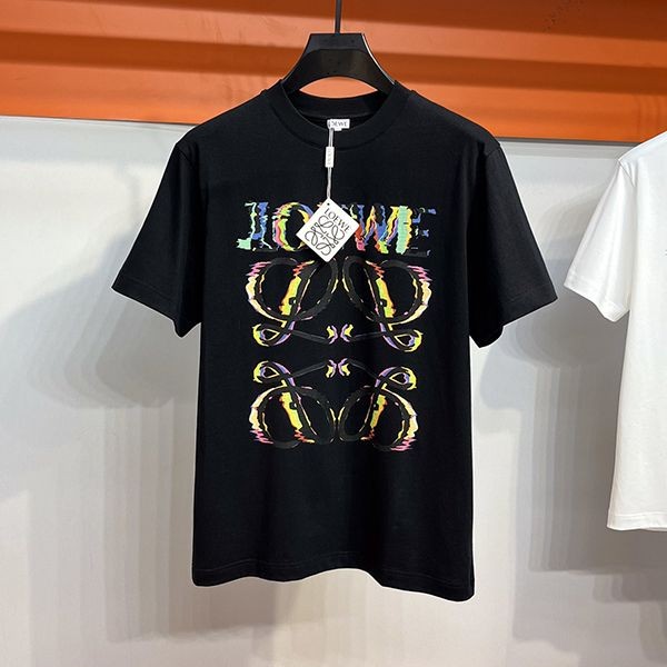 一目惚れ♪ ロエベ アナグラム ロゴ コットン Tシャツ 偽物 lom23500